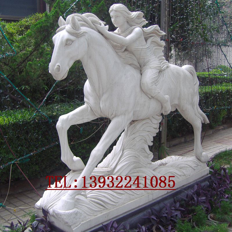 石雕西方人物欧式骑马雕塑艺术雕刻